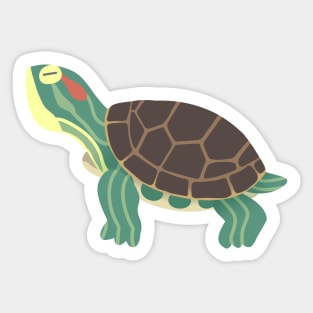 red eared slider Sticker